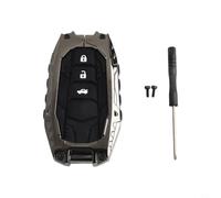 Carcasa para Llave Coche Metal para Land Cruiser Prado Carcasa | Aleación de zinc robusta, acabado negro para mate, para ajuste perfecto para modelo 2024, protección diaria