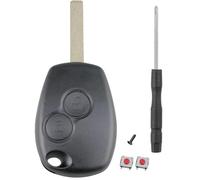 Carcasa para llave de 2 botones, carcasa compatible con Renaul-t Clio 3, Kangoo 2, Modus, Master 3, Trafic 3, Twingo 2, Carcasa de llave Plip Car Utilitaire Mando (VA2 Hoja)