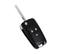 Carcasa para Llave de a Distancia, Plegable, con 3 Botones Blancos, Apta para Za-fira
