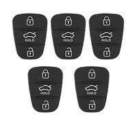 Carcasa para Llave de Botón, Yosoo 5 Piezas de Repuesto para Llave de Coche Remota de Goma de 3 Botones de Goma de Repuesto para Llave de Goma Kia (Con letras)