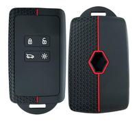 Carcasa para llave de coche compatible con Renault Clio, Megane, Koleos, Kadjar, Kangoo, Twingo, Talisman, Captur, Espacio, Dacia Duster - Funda para tarjeta de silicona TPU 4 botones