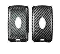 Carcasa para Llave de Coche Funda de Fibra de Carbono T-Carbon para Llave Coche, Compatible para Range para Rover, para Evoque, para Discovery para Sport, para Velar para Jaguar.(LHB-R Silver Black)