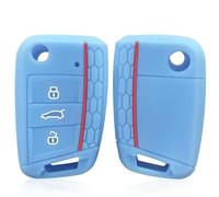 Carcasa para Llave de Coche Funda Funda para Llave de Coche Funda Decorativa para Golf 7 para Tiguan para Skoda para Octavia A7 para Seat Ateca FR-Light Blue 1pc