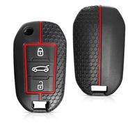 Carcasa para Llave de Coche Funda Funda para Llave de Coche Funda Decorativa para Opel Corsa D F A E Grandpara Land X Crosspara Land Combo Cap para Citroen C4 Cactus C5 Aircross Berlingo-Black A(New)