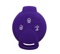 Carcasa para Llave de Coche Funda Funda para Llave de Coche Funda Decorativa para Smart 451 450 Roadster City Coupe Cabrio Crossblade parafour-Purple