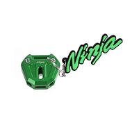Carcasa para Llave de Motocicleta para Kawasaki Ninja 125 250 300 400 650 R Z 1000 650R Accesorios De La Motocicleta Cubierta De La Llave De La Cáscara Proteger Llavero Llavero (Color : 1set Green-gr