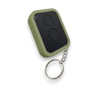 Carcasa para mando a distancia compatible con Nice Era One ON1E ON2E ON4E ON9E - Protección a prueba de golpes - Llavero para pitido puerta y garaje (verde)