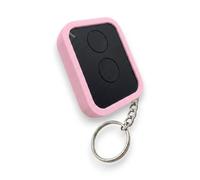 Carcasa para mando a distancia compatible con Nice Era One ON1E ON2E ON4E ON9E - Protección a prueba de golpes - Llavero para pitidos puerta y garaje (rosa)