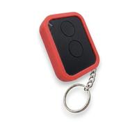 Carcasa para mando a distancia compatible con Nice Era One ON1E ON2E ON4E ON9E - Protección a prueba de golpes - Llavero para pitido puerta y garaje (rojo)