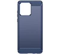Carcasa para Motorola Moto G84 Silicona Efecto Aluminio Cepillado - Azul oscuro