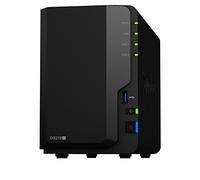 Carcasa para NAS Synology DS218 con 2 Unidades Negro Negro 16 TB