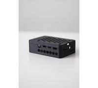 Carcasa para ordenador de una sola placa - Compatible con Pi 4 / Pi 5 - Funda de perfil bajo impresa en 3D y HAT PoE (Pi 4 carcasa con PoE HAT)