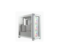Carcasa para PC CORSAIR iCUE 4000X RGB - Torre media - Vidrio templado - Blanco (CC9011205WW)
