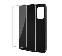 Carcasa para Samsung A52, A52s Flexible Negra Cristal templado 9H Transparente