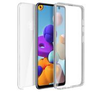 Carcasa para Samsung Galaxy A21s Silicona + Trasera policarbonato - Transparente