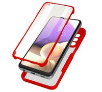 Carcasa para Samsung Galaxy A32 5G Plexiglás Polímero Antigolpes Contorno Rojo