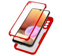 Carcasa para Samsung Galaxy A32 Plexiglás y Polímero Contorno rojo