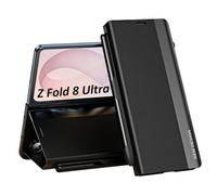 Carcasa para Samsung Galaxy Z Fold 8 Ultra 5G con S Pen Flip Case (Negro)
