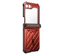 Carcasa para Samsung Z Flip 5 Antigolpe Soporte Supcase Unicorn Beetle Pro Rojo