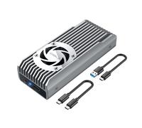 Carcasa para SSD NVMe M.2 de ineo con ventilador de refrigeraci?n incorporado [serie C2598-NVMe] (