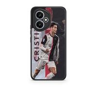 Carcasa para teléfono compatible con Honor 400 5G - Cristiano Ronaldo - Gesto Técnico - Sublimación HD - Silicona Negro - Carcasa para teléfonos con Locura