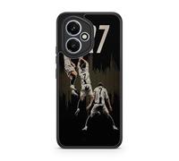 Carcasa para teléfono compatible con Honor 400 5G - Cristiano Ronaldo - Momento Decisivo - Sublimación HD - Silicona Negro - Carcasa para teléfonos con Locura