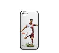 Carcasa para teléfono compatible con iPod 5 6 7 - Cristiano Ronaldo - Acción Legendaria - Sublimación HD - Silicona Negro - Carcas-en-Lolie
