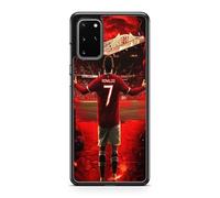 Carcasa para teléfono compatible con Samsung Galaxy A41 - Cristiano Ronaldo - Energía ofensiva - Sublimación HD - Silicona Negro - Carcas-en-Lolie