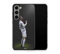 Carcasa para teléfono compatible con Samsung Galaxy S25 FE - Cristiano Ronaldo - Esprit Competitive - Sublimación HD - Silicona Negro - Carcasa para teléfonos con Locura