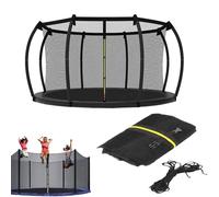 Carcasa para trampolín NET - Reemplazo neto para postes rectos | Accesorios de protección de salto resistentes a la intemperie para patio trasero patio exterior patio trabajo fácil: proporciona un