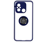 Carcasa para Xiaomi Redmi 12C bimaterial Anillo Soporte vídeo Azul