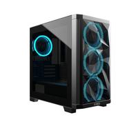 Carcasa PC Gaming Red Computer Stardust Mini Black Mini Tower