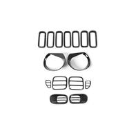 Carcasa Piloto Trasero Faro De Rejilla Delantera Para Coche Luz Trasera Cubierta Decorativa Lámpara Antiniebla Para Renegade 2016-2018 Piloto Trasero Coche(15 pcs a set)