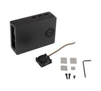 Carcasa protectora de aleación de aluminio para Raspberry Pi 5, compatible con la seguridad de la placa base y la transferencia de calor natural a través de elementos estructurales conductores