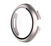 Carcasa protectora de cristal de policarbonato para reloj inteligente 4 de 41 mm, 45 mm, marco protector de pantalla, seguro, rápido de poner y quitar