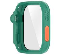 Carcasa protectora de cristal de policarbonato para reloj inteligente, protector de pantalla para 4 marcos de pantalla, seguro y rápido de poner y quitar