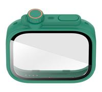 Carcasa protectora de cristal de policarbonato para reloj inteligente, protector de pantalla para 4 marcos de pantalla, seguro, rápido de poner y quitar, funda de fácil instalación