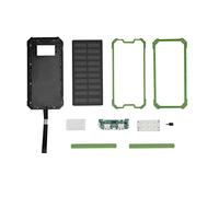 Carcasa Protectora De La Batería Externa Solar 20000mAh, Cargador Rápido Portátil de Doble USB, Kit DIY Amigable para Viajes y Actividades al Aire Libre, Carga Segura y Ecológica(Verde)