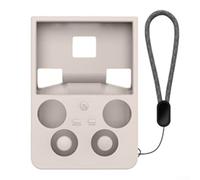 Carcasa protectora de silicona para ANBERNIC RG477V con protección contra caídas y señal de coincidencia dimensional precisa (gris)