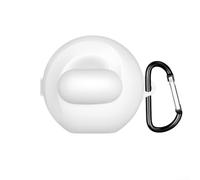 Carcasa protectora de silicona para auriculares Soundcore V40i, a prueba de caídas, resistente a los arañazos, material ligero, ajuste preciso con gancho para uso en movimiento (blanco)