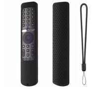Carcasa protectora de silicona para mando a distancia de voz para Xiaomi Mi TV P1 50 43 P1E Q1 75 Q1E 55 XMRM-19 (negro)