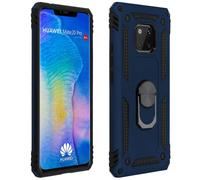 Carcasa protectora Huawei Mate 20 Pro anillo-soporte magnético - Azul oscuro
