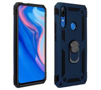 Carcasa protectora Huawei P Smart Z y Honor 9X anillo magnético - Azul oscuro