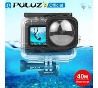 Carcasa Protectora Sumergible PULUZ de 40 m para GoPro HERO12 11 10 9 Black Max Lens Mod 1.0 / MISSION 1 y 1 PRO, Carcasa de Buceo