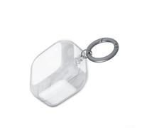 Carcasa protectora transparente para Samsung Galaxy Buds 4/4 Pro, funda flexible de TPU transparente con protección anticaídas, viene con mosquetón (transparente)