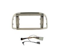 Carcasa Radio Estéreo Unidad Principal 2DIN Cubierta Tablero Para N&issan Para March Para Micra K12 2002 2003 2004 2005-2010 Marco fascia estéreo(Alambre de marco)