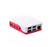 Carcasa raspberry pi 4 roja y blanca