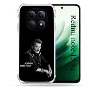 Carcasa Reforzada para Redmi Note 15 4G Music Johnny Hallyday Color Negro