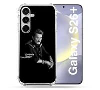 Carcasa Reforzada para Samsung Galaxy S26 Plus, diseño de Johnny Hallyday Color Negro