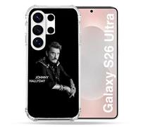 Carcasa Reforzada para Samsung Galaxy S26 Ultra Music Johnny Hallyday Color Negro